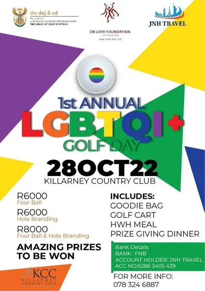 Id like to invite you to the first annual LGBTQI golf day experience. I say experience beca
