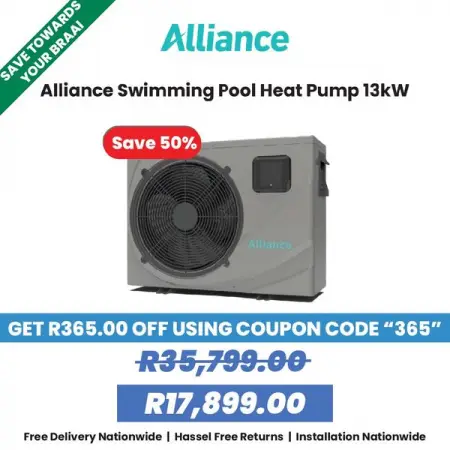 ACDIRECT.CO.ZA
Alliance Swimming Pool Heat Pump 13kW
Shop Now
 