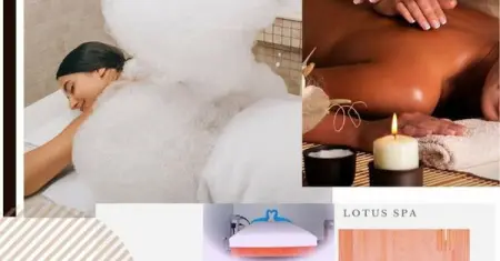 Turkish bath on hot marble, Natural Body mask coconut, chocolate, clay  coffee  di