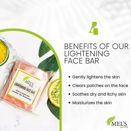 Its time to prep those pores 

Our LIGHTENING FACE BAR is a very mild soap on the s