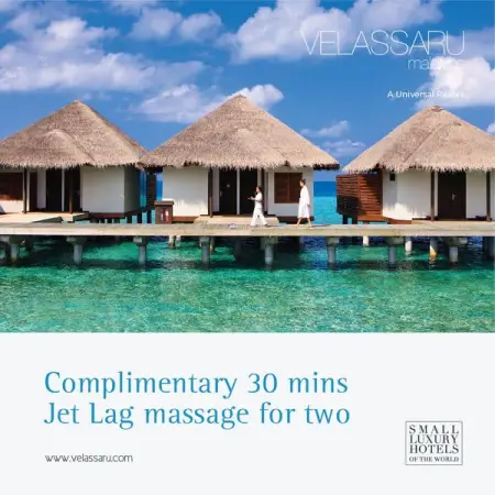 VELASSARU.COM
Complimentary Massage Treatment
Book Direct at Official Site
B