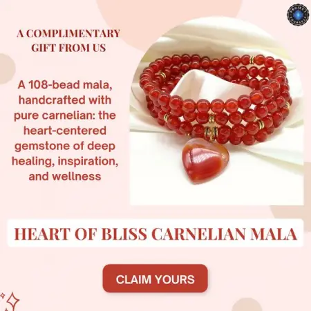 Show up as the best, most inspired version of you.  Claim your FREE Carnelian Mala  