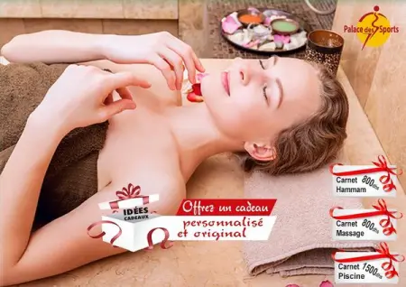 Offrez vous le plus beau des cadeaux VOTRE BIEN TRE 
Hammam, Massage, Spa 

Offre valab