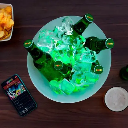 SHOP.INNOVAGOODS.CO.MA
3 en 1 BAC  GLAONS LED AVEC HAUT-PARLEUR RECHERGEABLE SONICE 