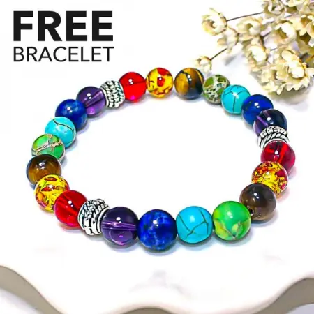  FREE 7 Chakras Healing Bracelet 
Our first giveaway of the month!

Claim