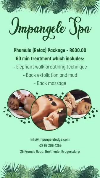 Take time out and experience the absolute tranquillity of a relaxing spa day