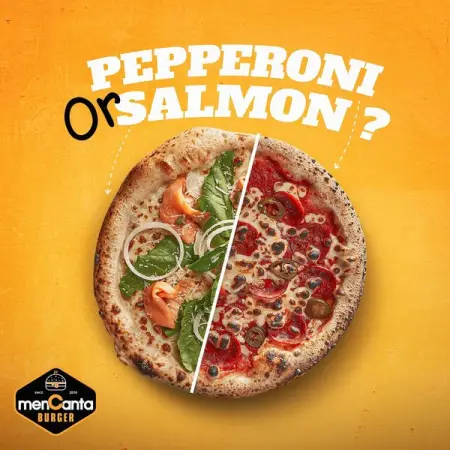    ..                   
Which one are you Pepperoni or Salmon on pizza?

Call u