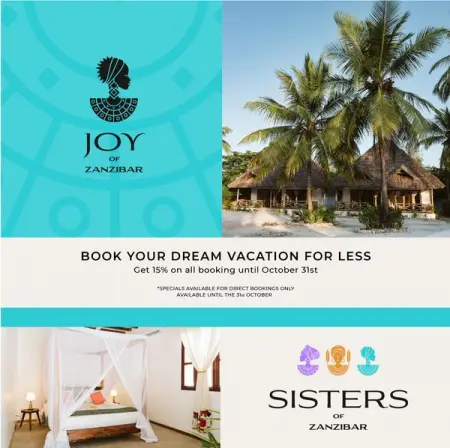 SISTERSOFZANZIBAR.COM
Joy of Zanzibar
Book Now
 