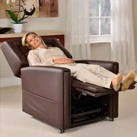 Rise to your feet or recline effortlessly in a custom built Willowbrook recliner armcha