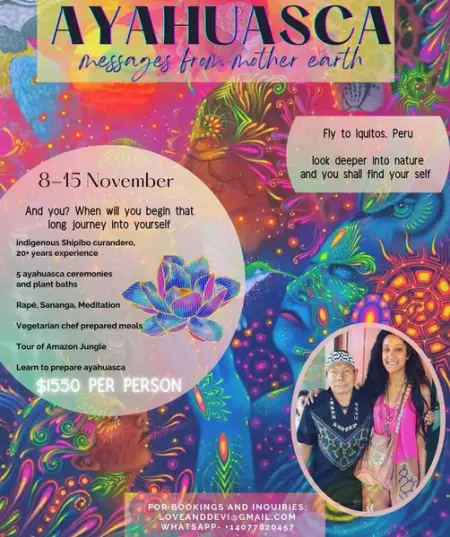 Grateful to provide a healingretreat in Amazon Jungle of Peru, for all those feeling called 