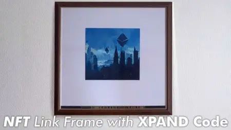 The NFT Link Frame, an art frame with an embedded XPAND Code, is now available!
The art fr