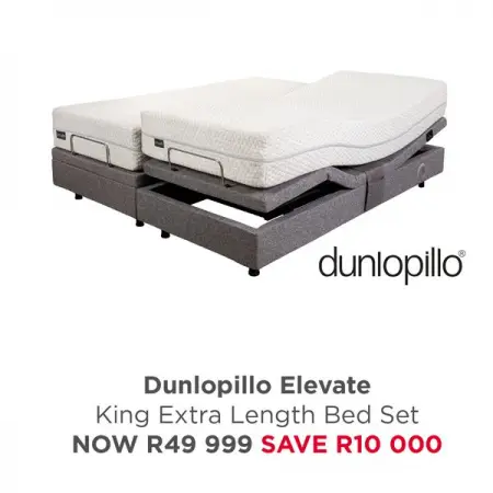DIALABED.CO.ZA
Dunlopillo Elevate
Now R49999
Learn More
Now R49999
