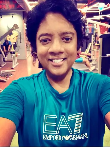 Happiness is when I am working out in the gym with Emporio Armani