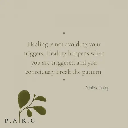 Break free from the pain of your past, take time to move through to your place of healing