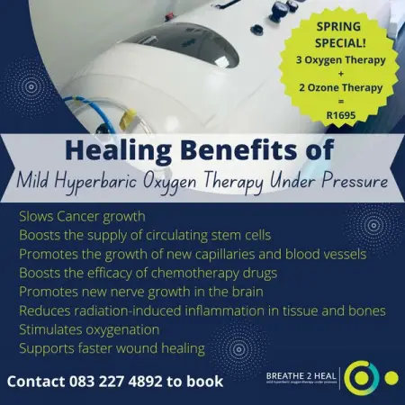 Experience the powerful effect of breathing oxygen under pressure.
MHBOT is benefic