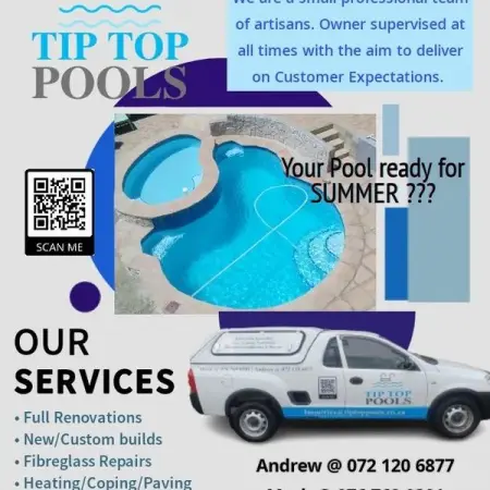 Tip Top Pools

 We deliver on Customer Expectations 

For all your Swimming Po