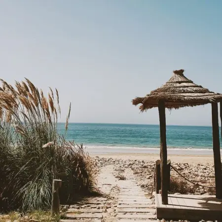 Paradis Plage is a dreamy paradise nestled between the Atlas Mountains and a stunning sa