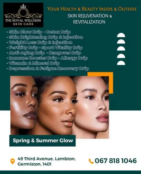 Spring  Summer Glow

Skin Rejuvenation  Revitalization.
With The Royal Wellness

Yo