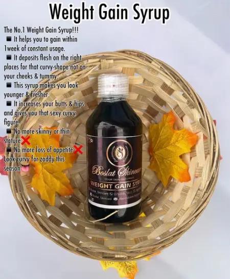 Weight gain syrup is now available for instant delivery

Its suitable for both ge