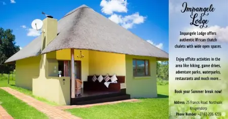 BOOKING.ROOMRACCOON.CO.ZA
Summer days are hot, come cool down at Impangele Lodg