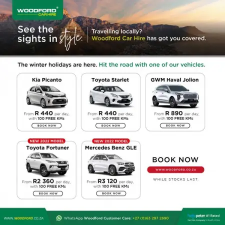 Visit the sites of our beautiful country in style when you hit the roa