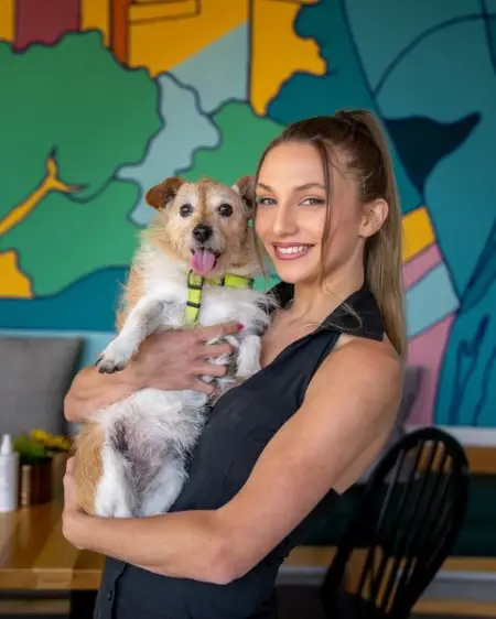 I brought my dog Shadow for an outing to Kaylees. I highly recommend the doggy outdoorpla