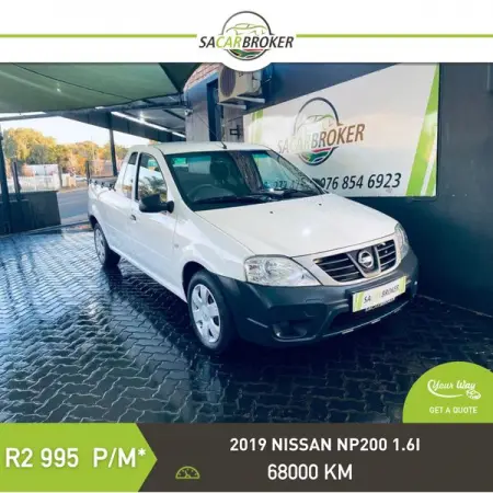 FB.ME
Contact Us
2019 Nissan NP200 1.6i
Learn More
2019 Nissan NP200 1.6i