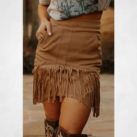 MYSTIQUE-ONLINE.CO.ZA
Brown High Waist Tassel Mini Skirt
Mystique-Online
Shop Now
Mystiq