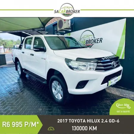 FB.ME
Contact Us
2017 Toyota Hilux 2.4 GD-6
Learn More
2017 Toyota Hilux 2.4 GD-6
