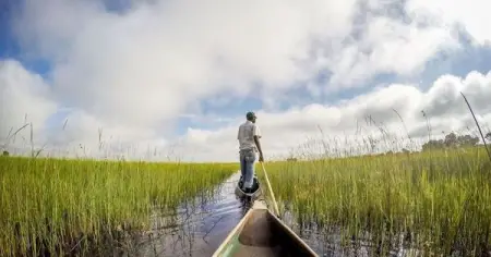 Discover the wet and wild northeast of Namibia with flights between Eros Windhoek