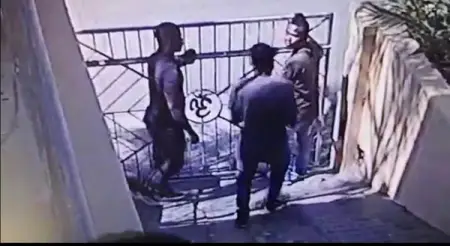 Three would-be intruders made a quick exit from a Durban property to w