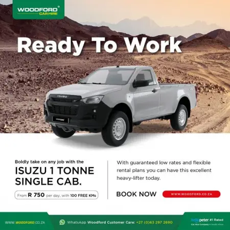 A Tonne Of Help!
Boldly take on any job with the ISUZU 1 Tonne Single Cab f