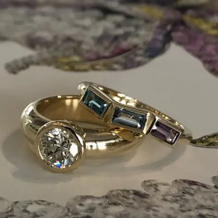 The glorious revisiting of a diamond and a special birthstone ring newbegining