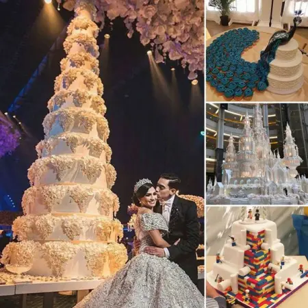 The wedding cake is the perfect opportunity to reflect the couples personality. Her