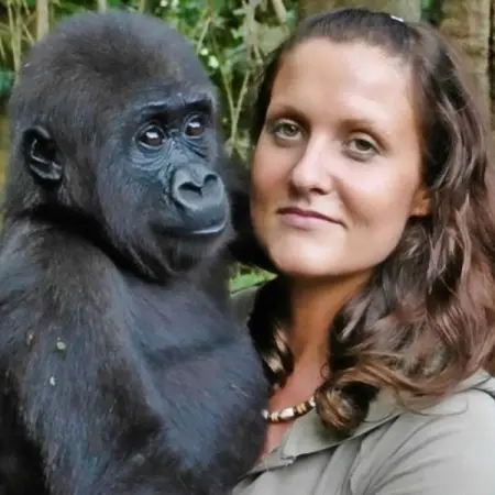 Despite the warnings from experts, a woman who had grown up alongside a gorilla 12 years pri