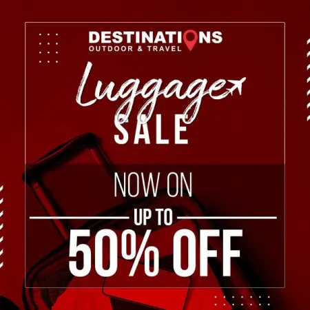The Luggage Sale Now On
Shop in-store
Get Directions
Shop in-store