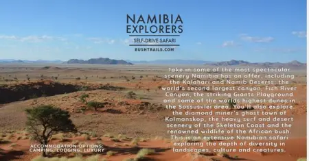 Allow us to build your itinerary for your dream adventure holiday

From dune adventur