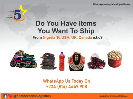 Ship from Nigeria to the USA, UK, Canada, and 200 Countries worldwide with