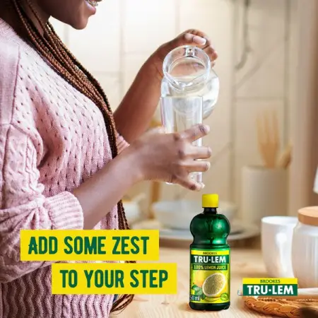 Did you know, 2 Tablespoons  1 whole lemon?
A few drops of Tru-Lem lemon juice in you