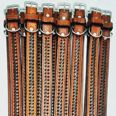 Eco friendly vegetable Tanned Leather Dog Collars now available from us.
dogc