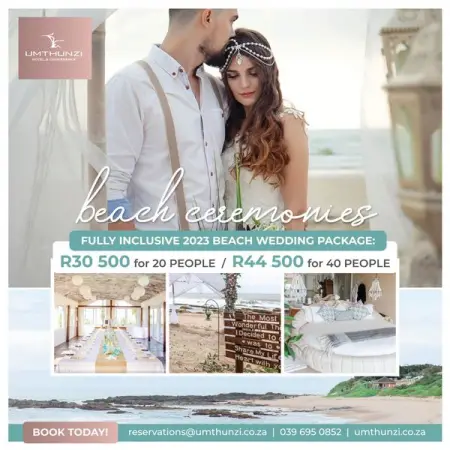 Experience an out-of-this-world romantic beach wedding ceremony on the