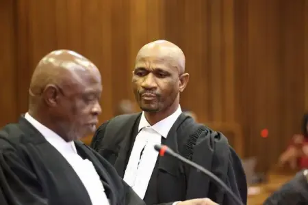 Former advocate in the Senzo Meyiwa murder trial Malesela Teffo on Thursday barged into the