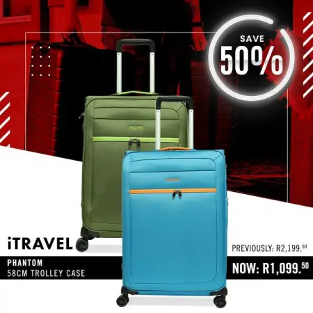 Save 50 on iTravel Phantom 58cm
Shop in-store
Get Directions
Shop in-s