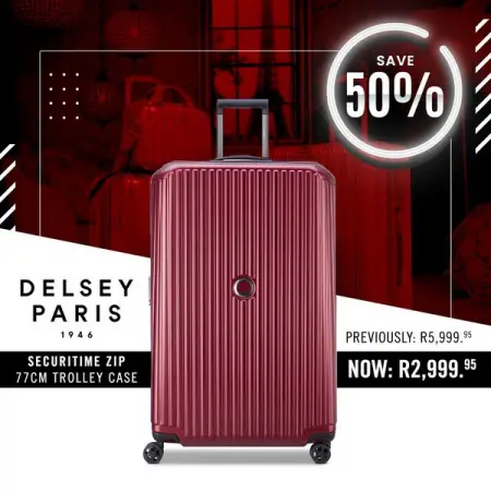 Save 50 on DELSEY Securitime Zip
Shop in-store
Get Directions
Shop in-store