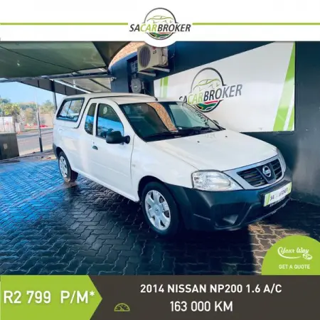 FB.ME
Contact Us
2014 Nissan NP200 1.6 AC
Learn More
2014 Nissan NP200 1