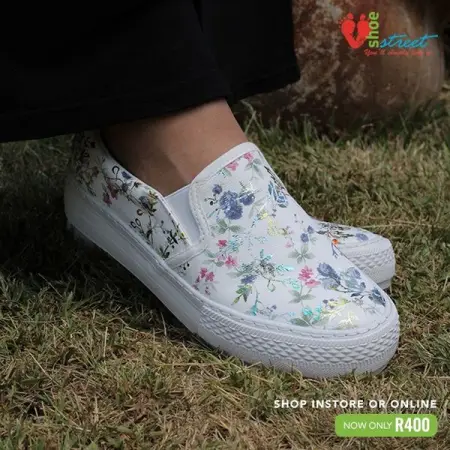 SHOESTREET.CO.ZA
Savoy Floral Slip On Sneaker
Shop Online, Limited Stock
Shop N