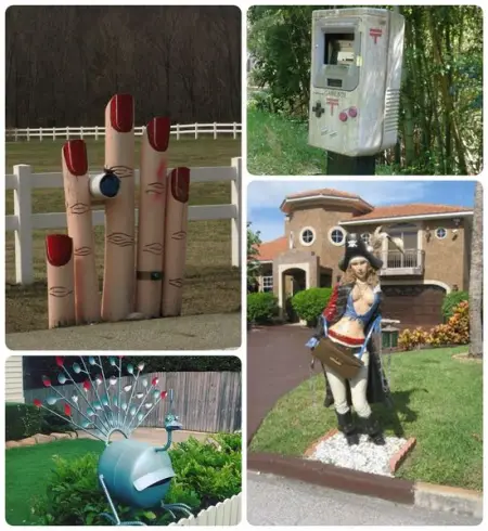 Postman didnt know what to do when he saw these weird and wild mailboxes across America. 