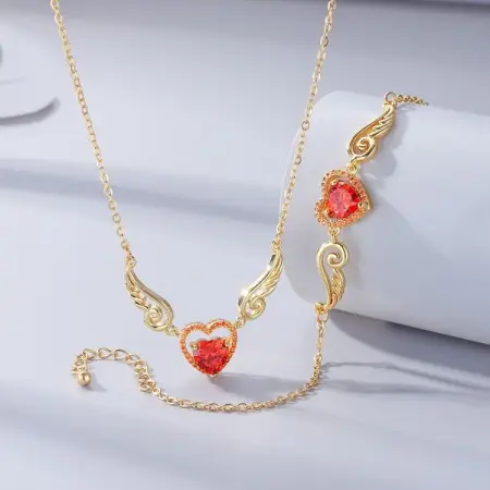 Ready for a good gift? Here it is! Get this angel wing necklace set herehttpsbit.l