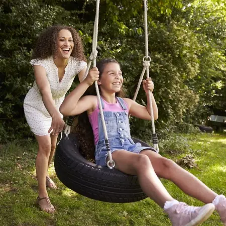 It might look just like a tree. But its actually the foundation for you kids swing in a f