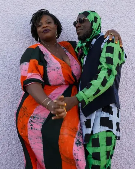 Mix and match your prints 
dedoazu wears our best selling Letsa Wrap Dress in Carmine and 